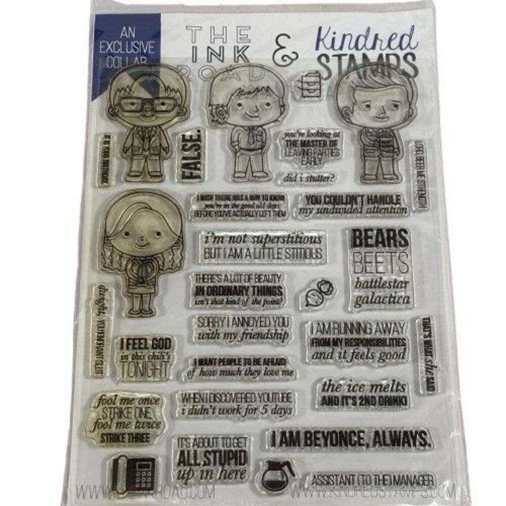 Kindred Stamps Ink Road Collab Scranton, PA The Office Stamping Embossing Craft